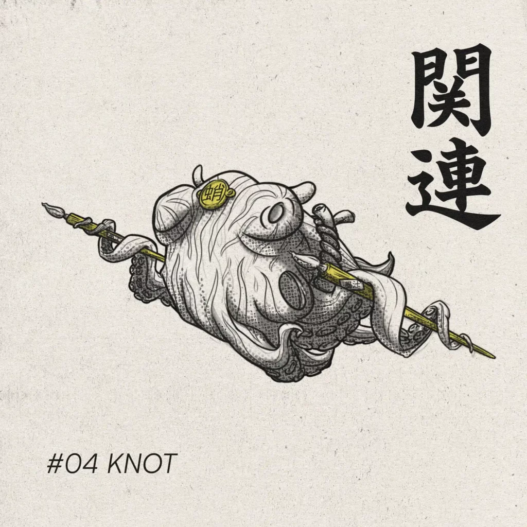 Illustration digitale inktober #knot sebdygraph graphiste illustrateur normand
