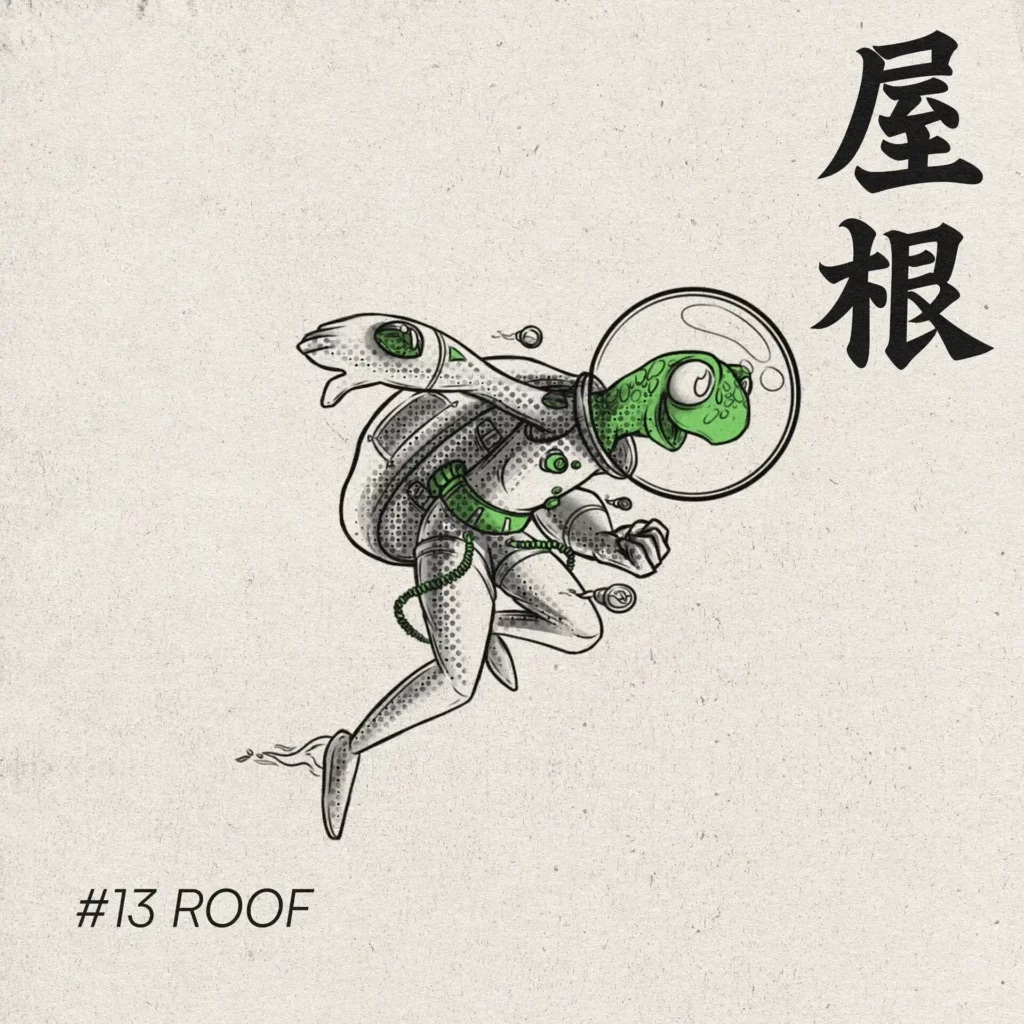 Illustration digitale inktober #roof sebdygraph graphiste illustrateur normand