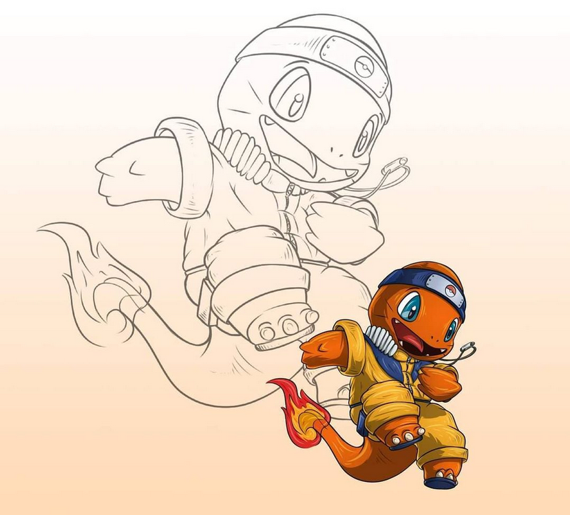 Starter 1G pokemon x other manga