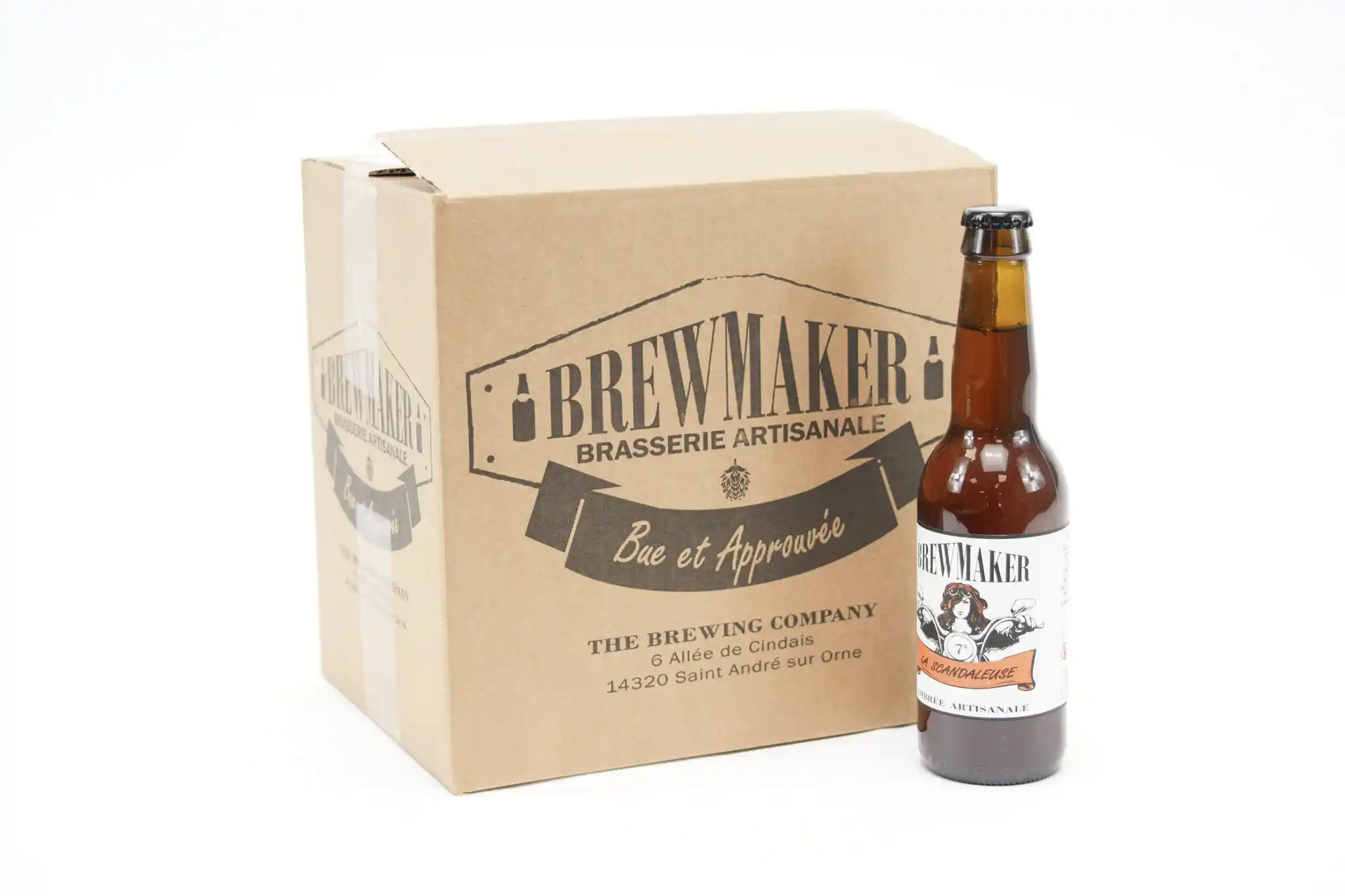 Photo produit d'une bière pour le catalogue Sodibo sebdygraph graphiste illustrateur normand