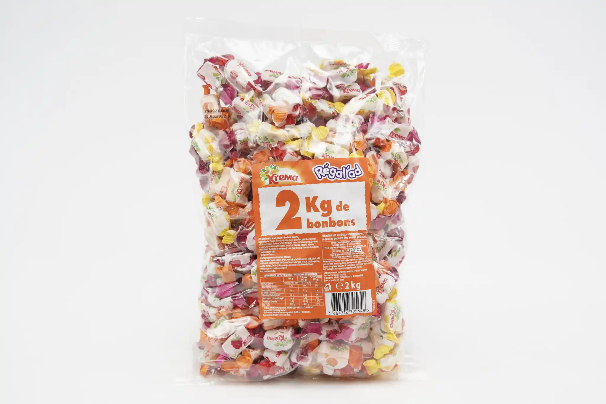 Photo produit d'un paquet de bonbon pour le catalogue Sodibo sebdygraph graphiste illustrateur normand