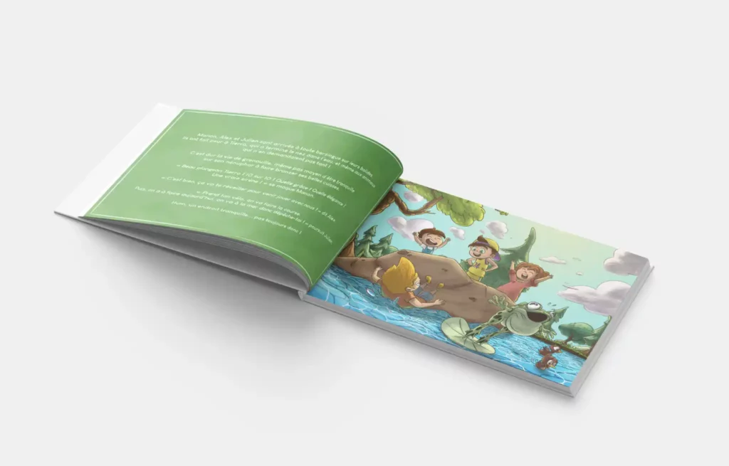 Photo du livre ouvert Tierro, un héros sebdygraph graphiste illustrateur normand