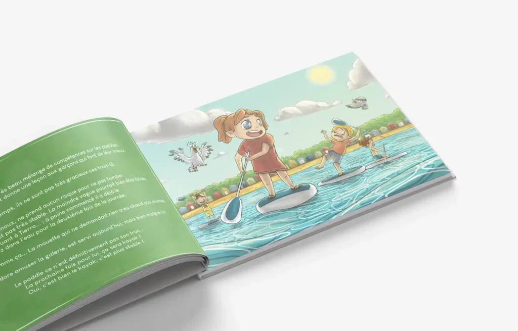 Photo du livre ouvert Tierro, un héros sebdygraph graphiste illustrateur normand