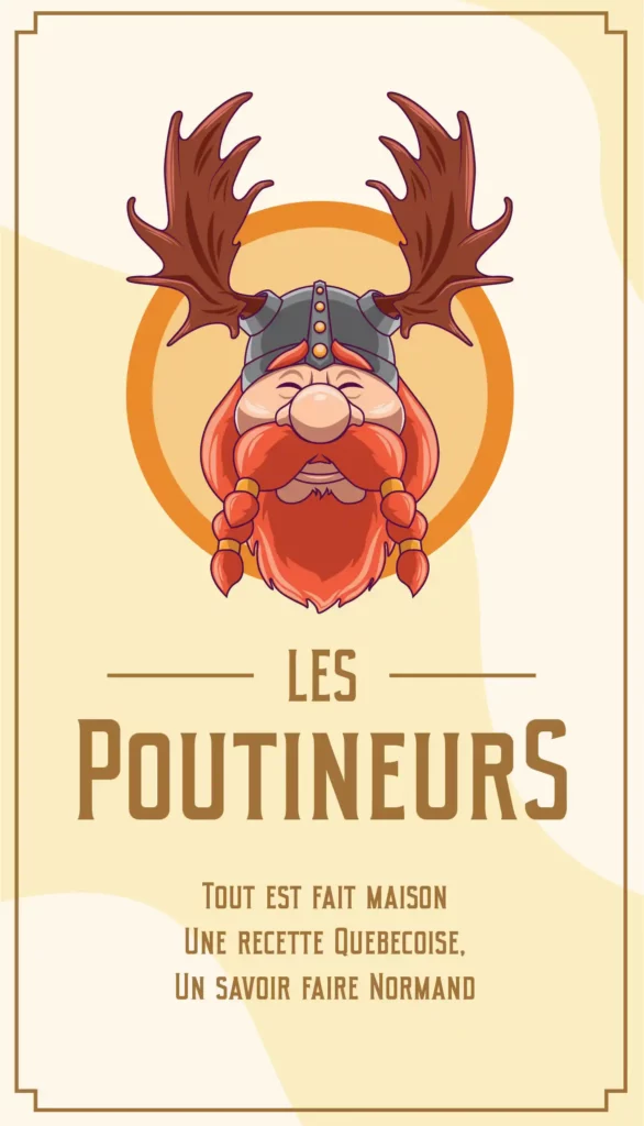 Carte du menu du restaurant les poutineurs caen sebdygraph graphiste illustrateur normand